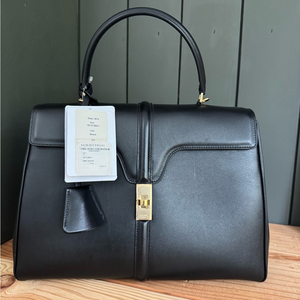 Celine handbag CLASSIQUE 16 BAG IN SATINATED CALFSKIN - Picture 5 of 16